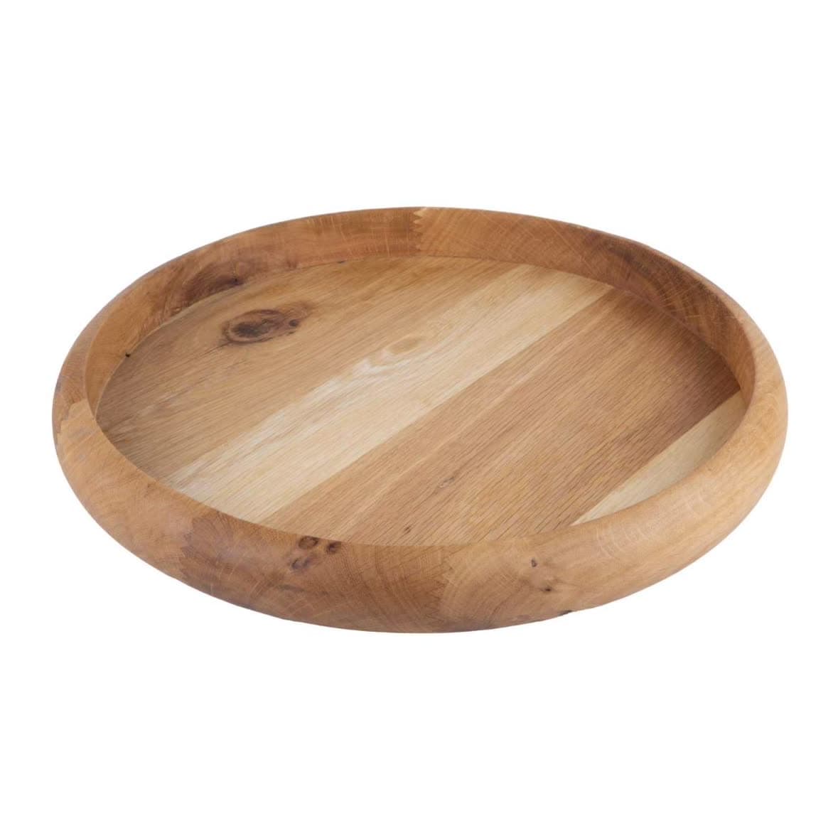 Charm Round Tray Oak