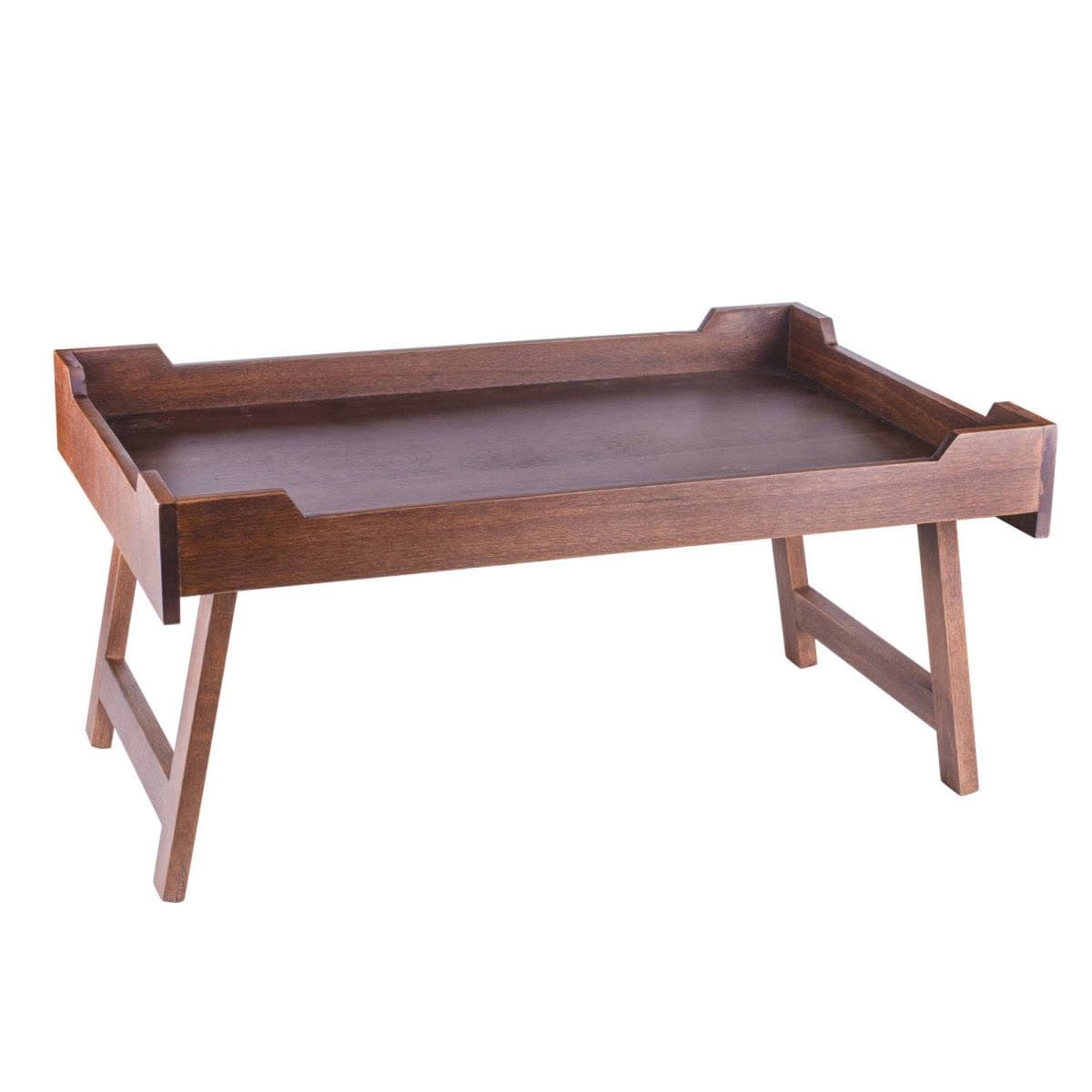 Honeymoon Tray With Leg Walnut