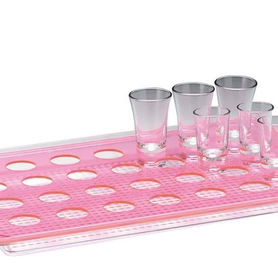 Polycarbonat Tepsili Shot Servisi / 28’li