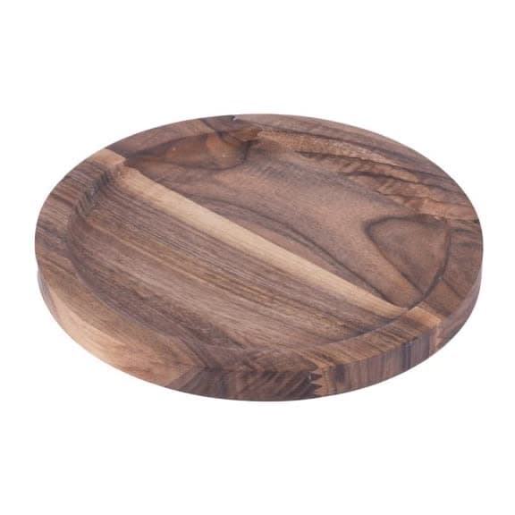 Oval Deep Flat Adapter Walnut