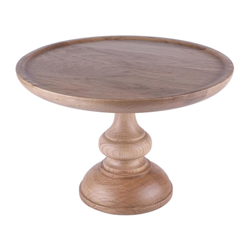 Charm Cake Stand Short Oak