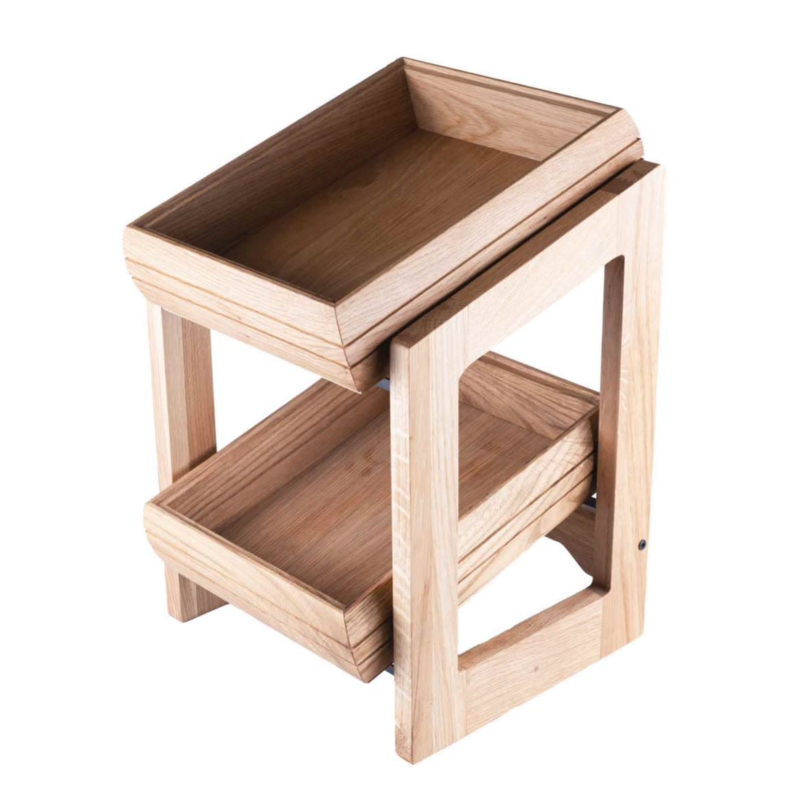 Charm Bread stand Oak 1/2 with 2 pieces 1/2 Charm