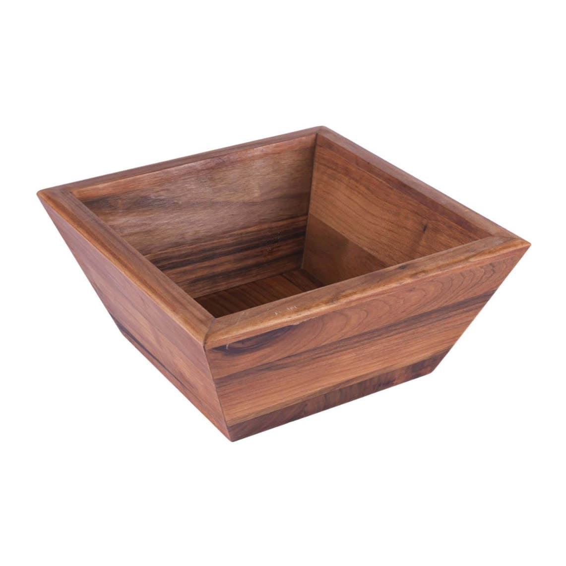 Square Conical Bowl Large Cherry
