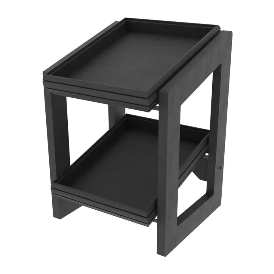 Charm Bread stand Black 1/2 with 2 pieces 1/2 Charm