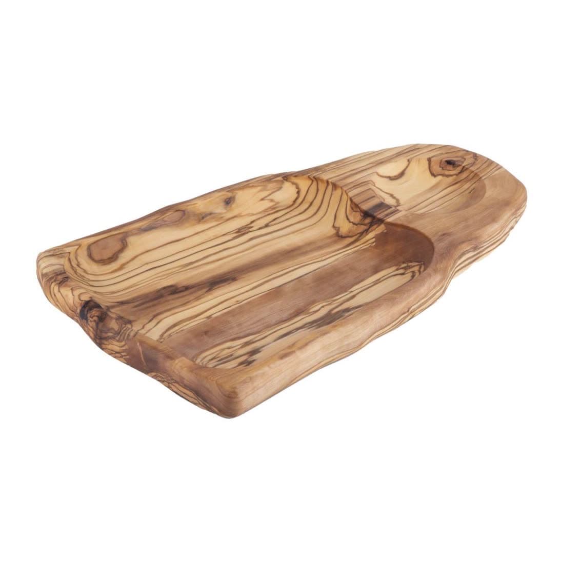 Breakfast Serving Plate Olive Wood