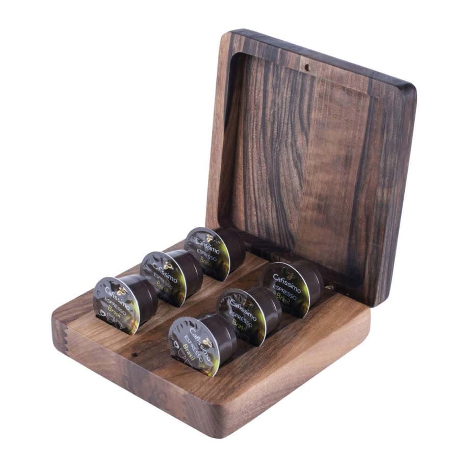 Espresso capsule Box Walnut