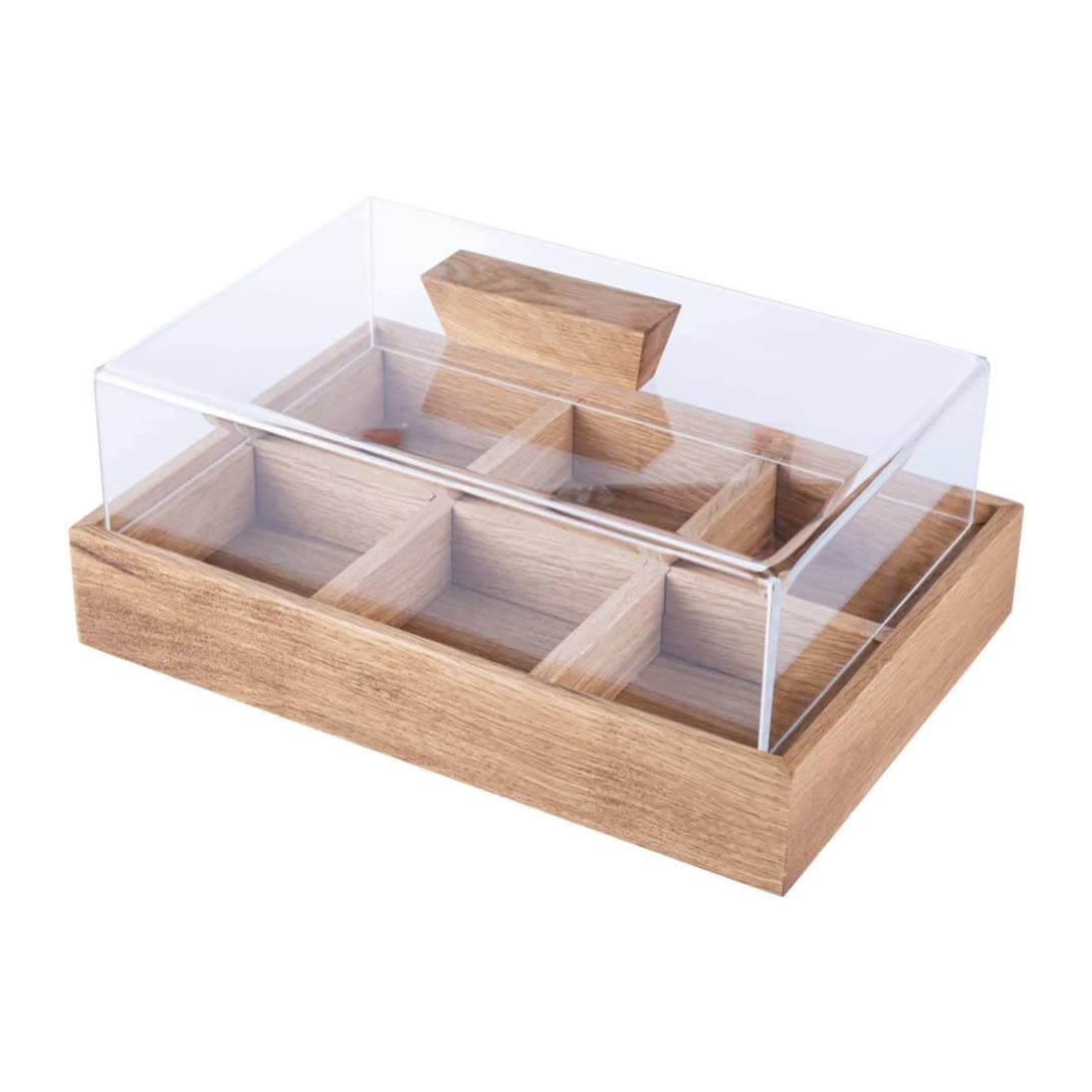 Amenity Box Six part Oak