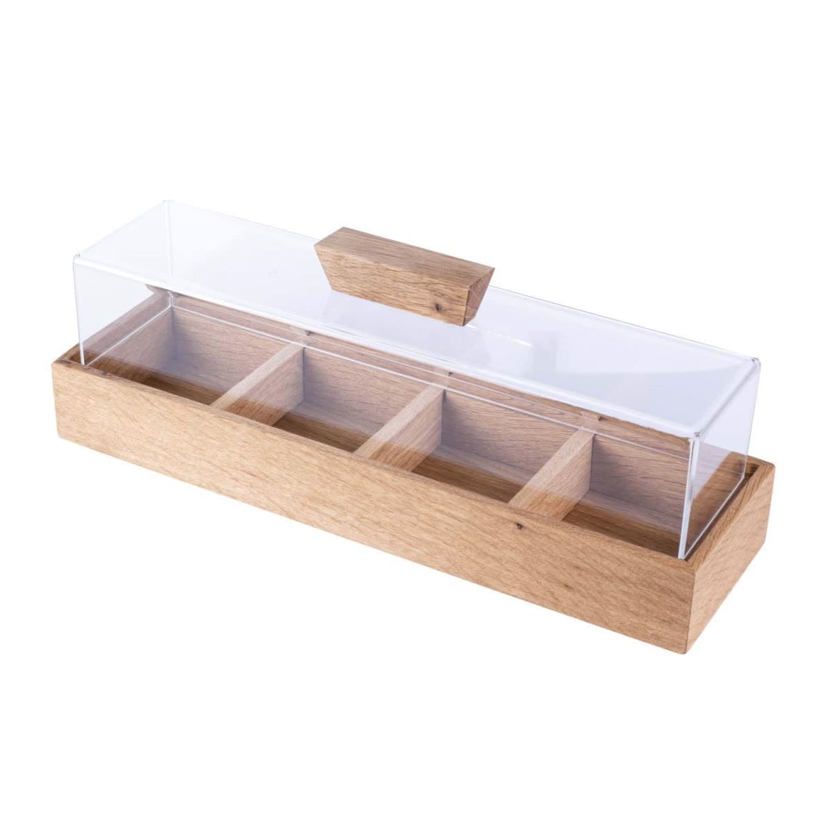 Amenity Box Four part Oak
