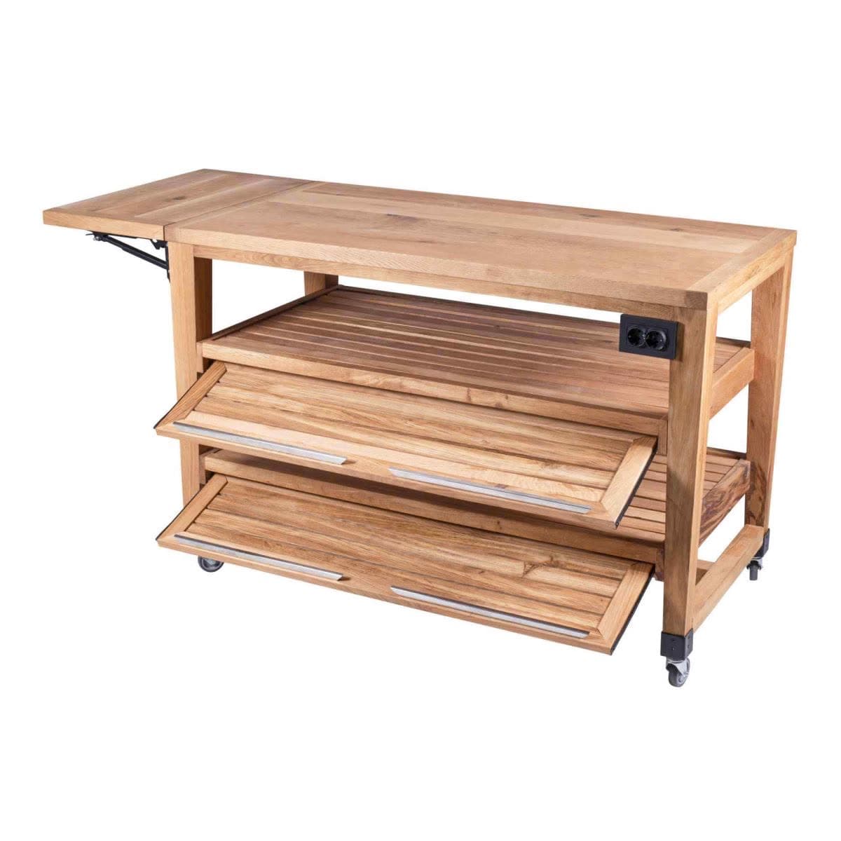 Buffet Double Trolley Walnut