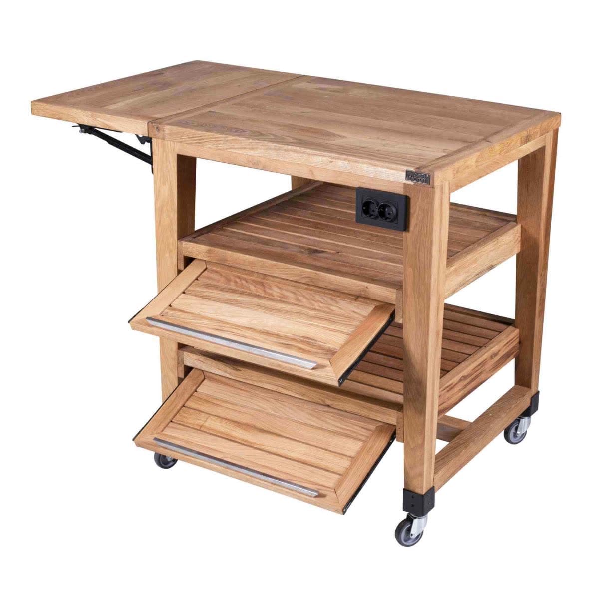 Buffet Single Trolley Oak